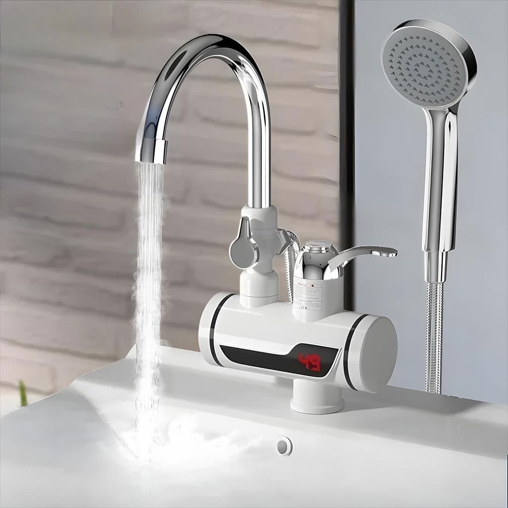 Robinet chauffant électrique avec douchette pour salle de bain – سخان مياه سريع للحمام - Maison - صورة 1