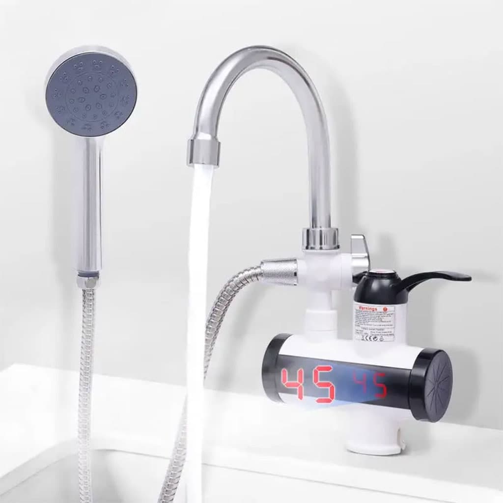 Robinet chauffant électrique avec douchette pour salle de bain – سخان مياه سريع للحمام - Maison - صورة 3