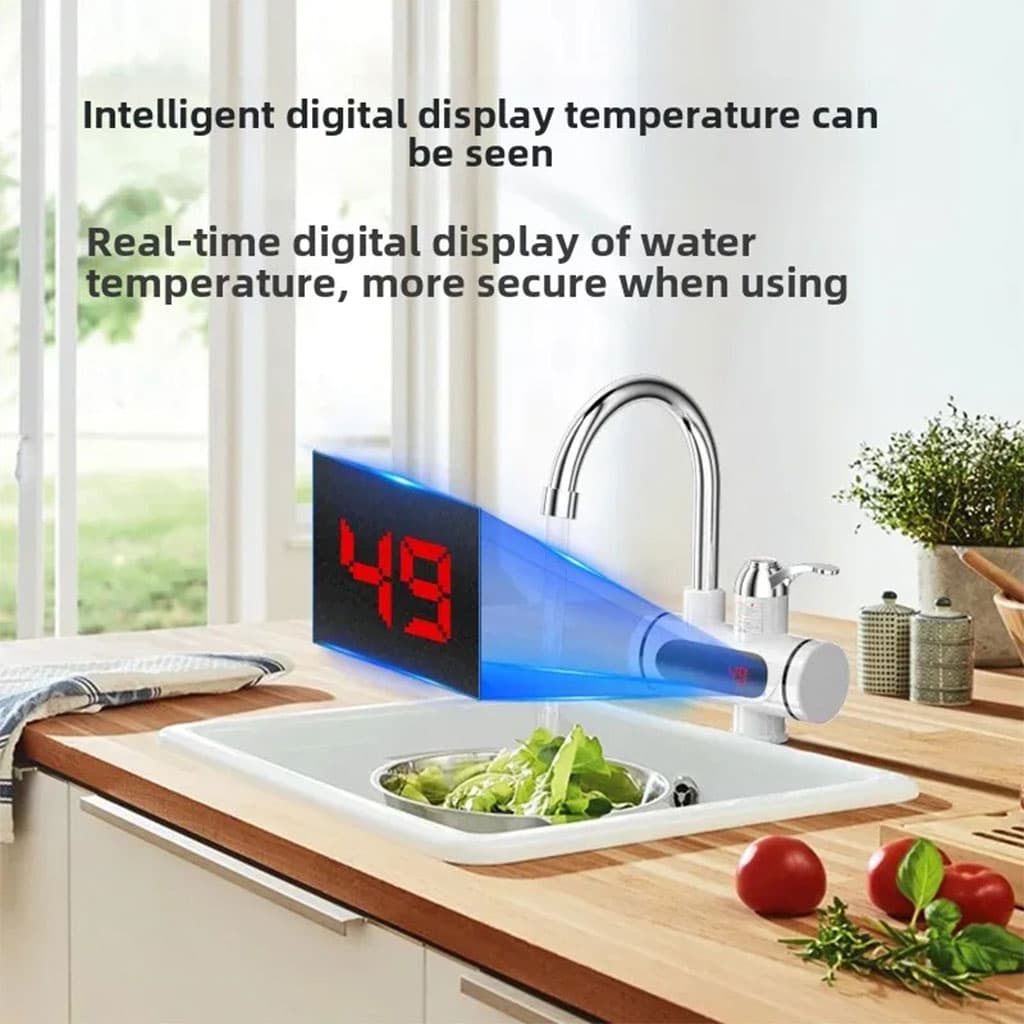 Robinet chauffant électrique avec douchette pour salle de bain – سخان مياه سريع للحمام - Maison - صورة 5