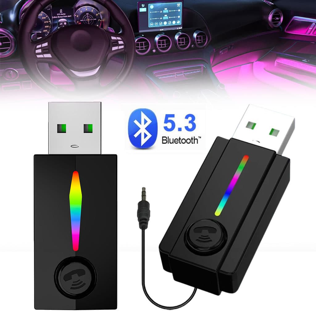 Récepteur Bluetooth pour voiture avec câble auxiliar – جهاز بلوتوث للسيارات - Accessoires Auto/Moto - صورة 1