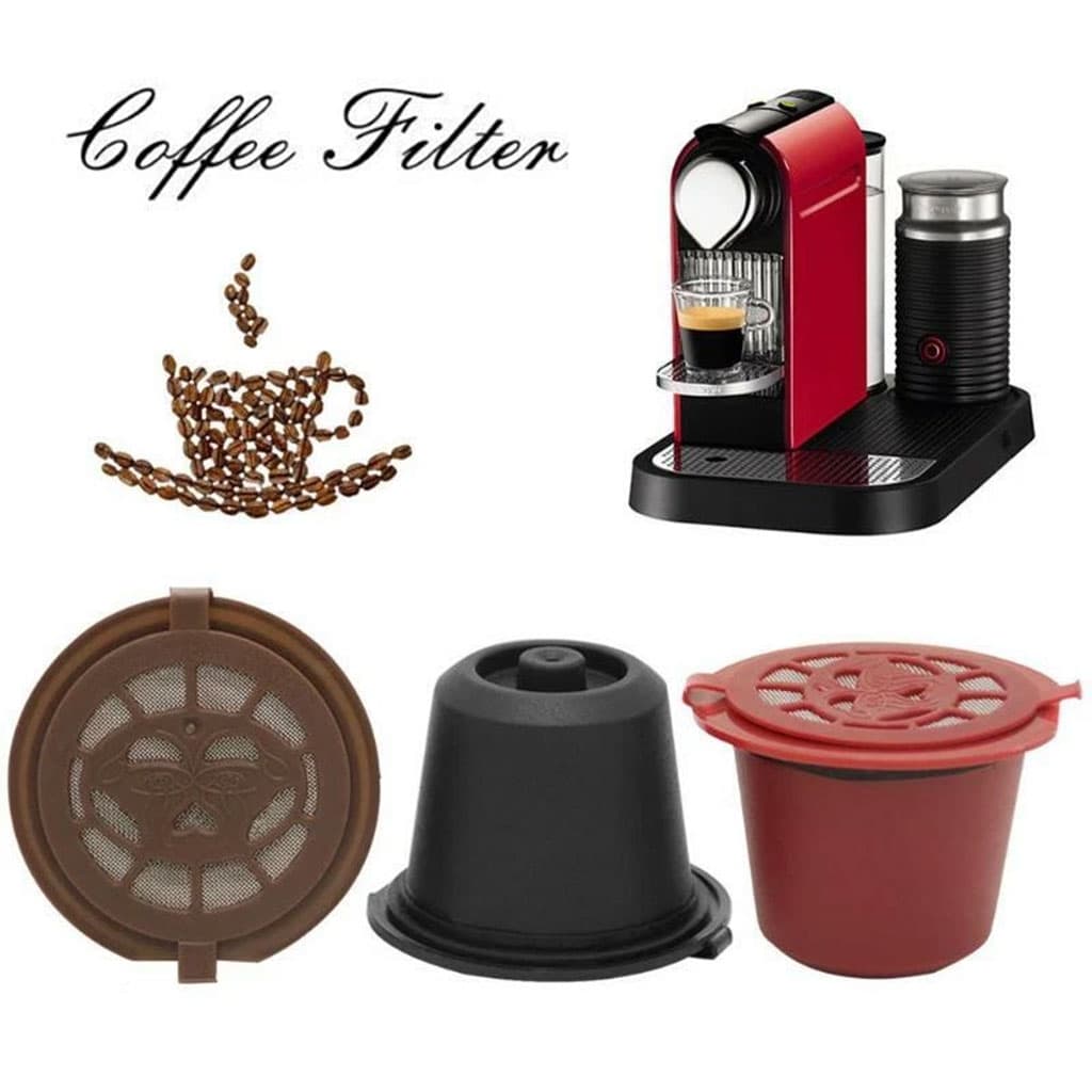 Pack 3Pcs Capsules Réutilisables Pour Machine À Café Nespresso – كبسولات قهوة قابلة لإعادة الملء - Cuisine - صورة 2
