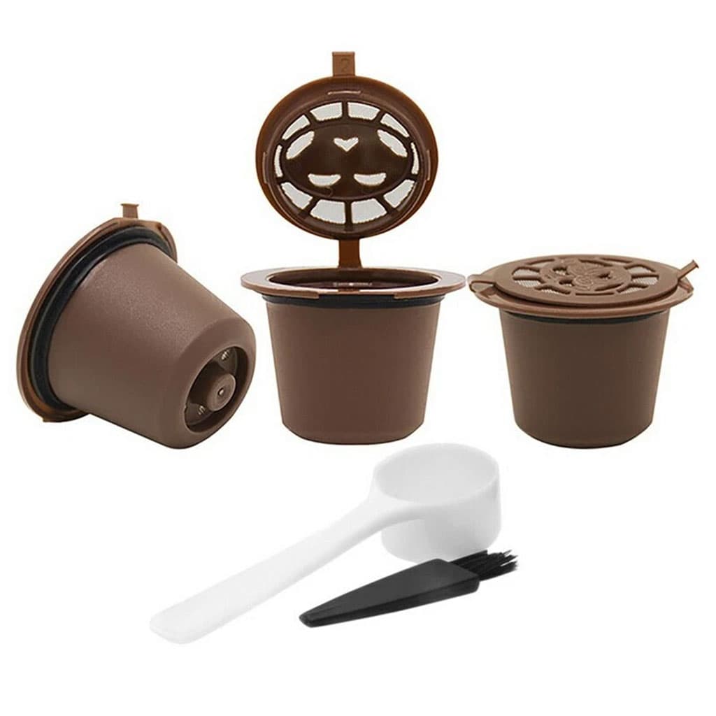 Pack 3Pcs Capsules Réutilisables Pour Machine À Café Nespresso – كبسولات قهوة قابلة لإعادة الملء - Cuisine - صورة 6