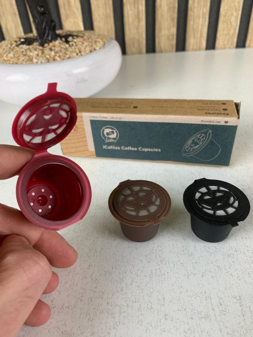 Pack 3Pcs Capsules Réutilisables Pour Machine À Café Nespresso – كبسولات قهوة قابلة لإعادة الملء - Cuisine - صورة حقيقية 7