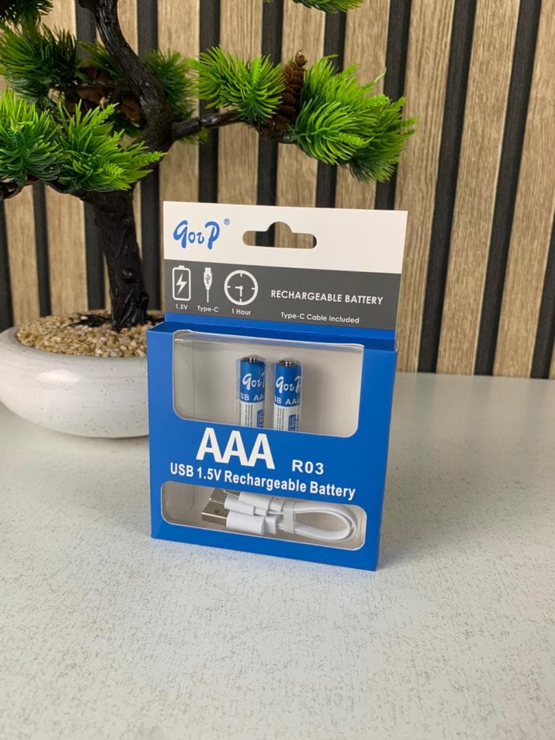 2 Pile Rechargeable Lithium-Ion Type-C 1.2V 800mA – بطاريةقابلة للشحن - Électronique - صورة حقيقية 2