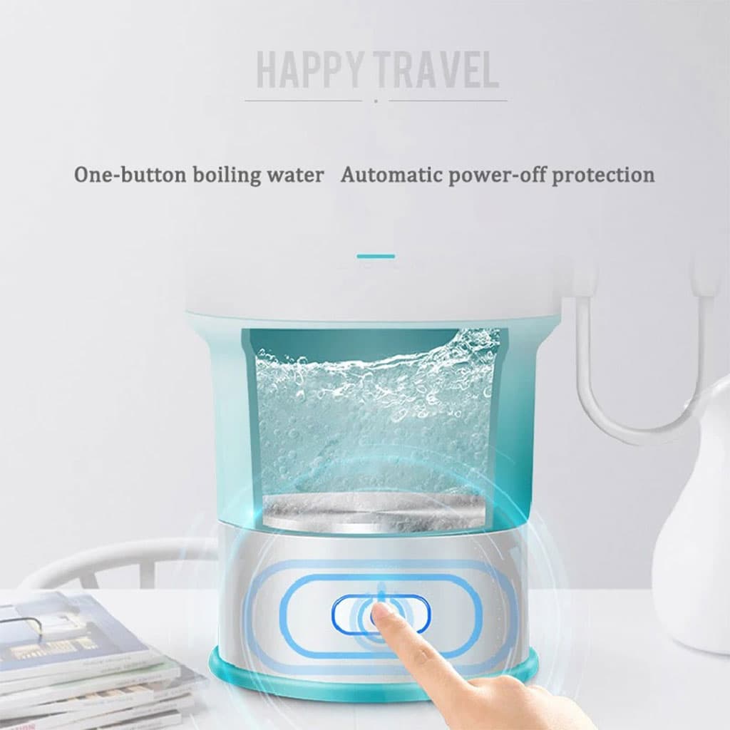 Bouilloire Électrique Pliable en Silicone Alimentaire avec Gobelet Pliable – غلاية مياه قابلة للطي ومحمولة - Cuisine - صورة 5