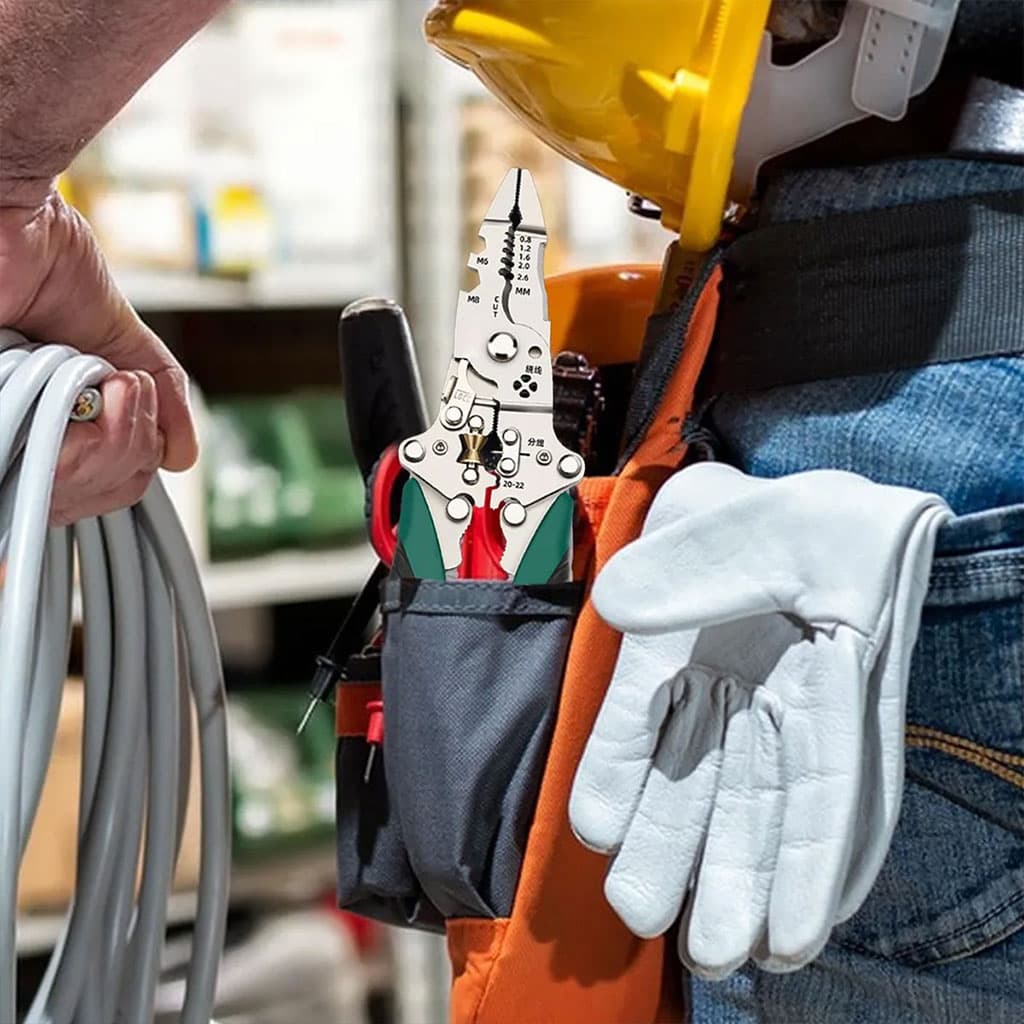 Pince à dénuder multifonction avec testeur de tension – أداة تجريد الأسلاك متعددة الوظائف - Outillage et Bricolage - صورة 3