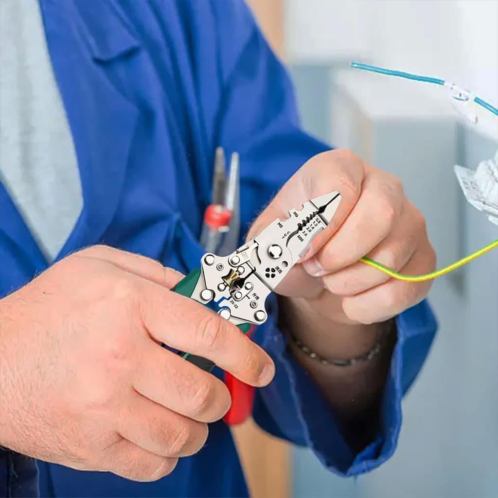 Pince à dénuder multifonction avec testeur de tension – أداة تجريد الأسلاك متعددة الوظائف - Outillage et Bricolage - صورة 4