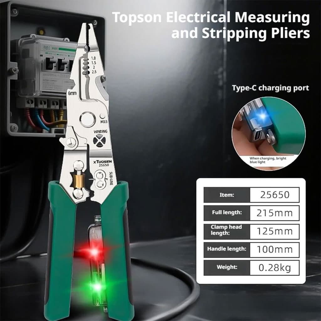 Pince à dénuder multifonction avec testeur de tension – أداة تجريد الأسلاك متعددة الوظائف - Outillage et Bricolage - صورة 5