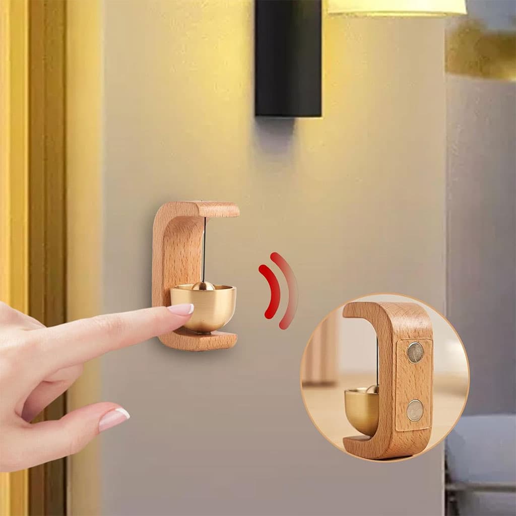 Sonnette de porte vintage style japonais en bois – جرس باب بتصميم أنيق - Maison - صورة 2