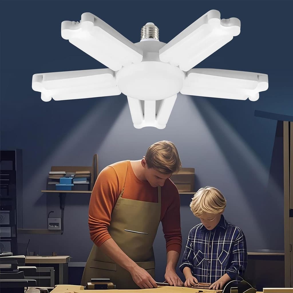 Lampe LED à visser déformable ultra lumineuse 6500K - Électronique - صورة 3