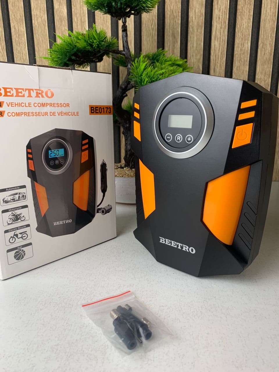 Compresseur d’Air Numérique pour Voiture et Moto 150Psi BE0173 – جهاز ضغط العجلات محمول - Accessoires Auto/Moto - صورة حقيقية 7