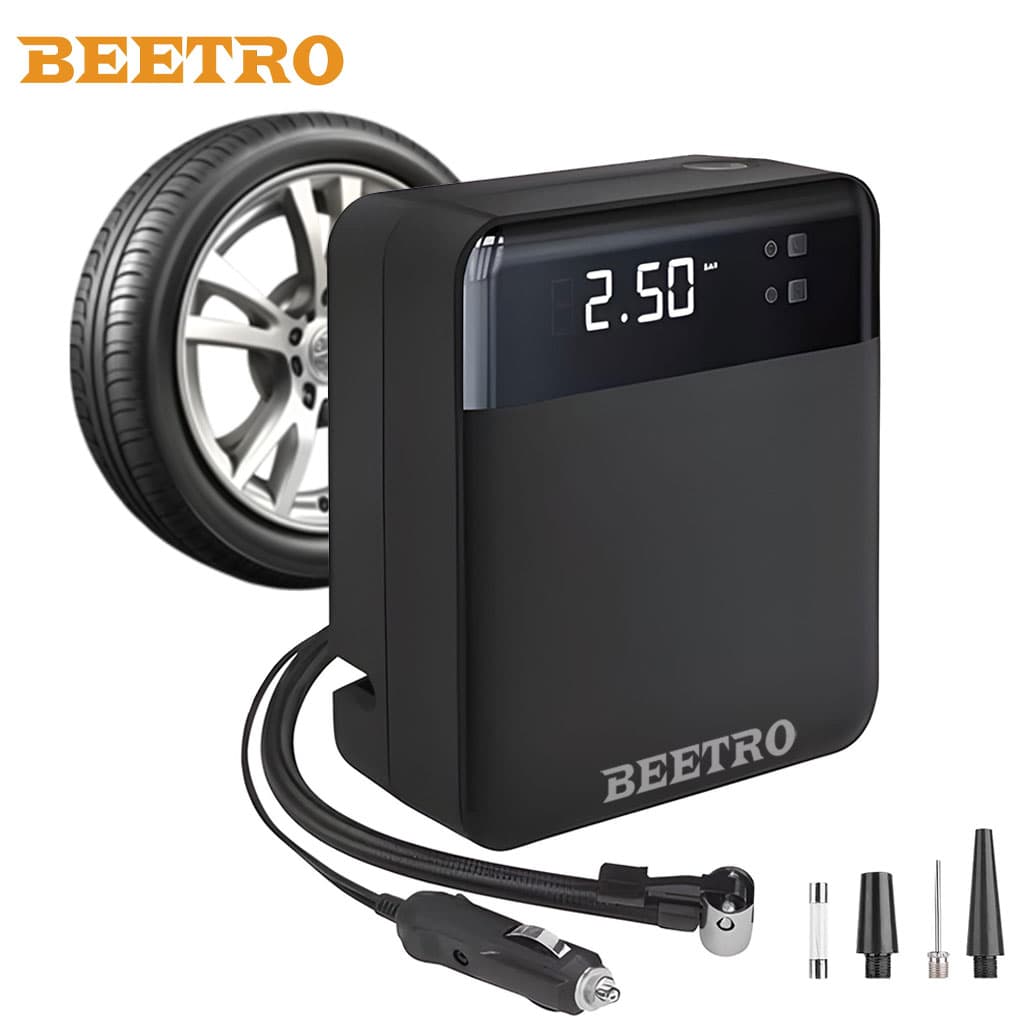 Compresseur de voiture écran LCD 100W 150psi BE0174 – جهاز ضغط العجلات للسياراة - Accessoires Auto/Moto - صورة 1