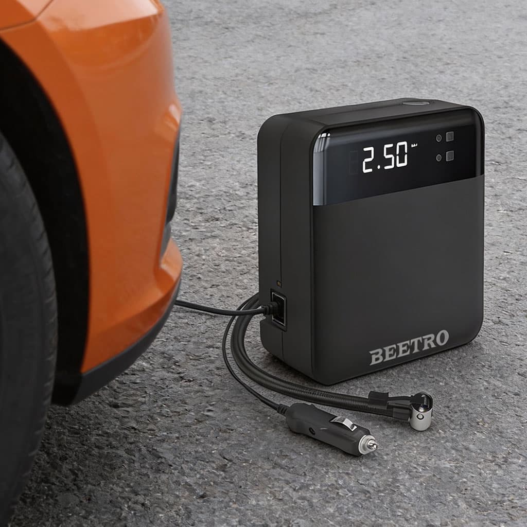 Compresseur de voiture écran LCD 100W 150psi BE0174 – جهاز ضغط العجلات للسياراة - Accessoires Auto/Moto - صورة 2