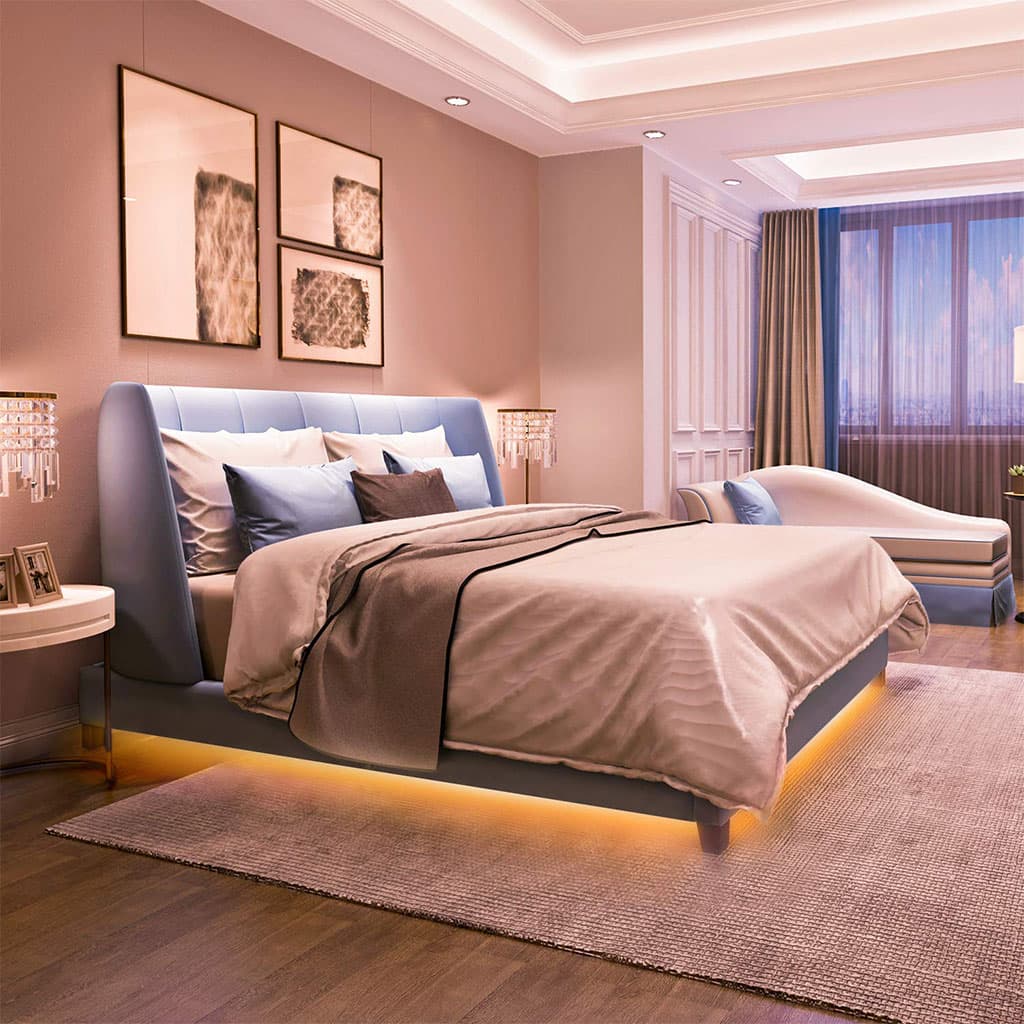 Bande LED lumineuse à détecteur de mouvement pour lit 3000K lumière chaude App Control - Électronique - صورة 2