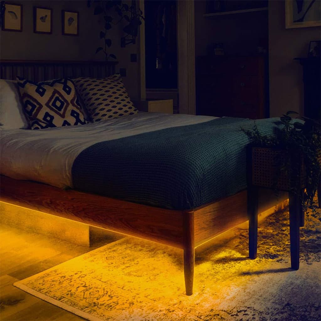 Bande LED lumineuse à détecteur de mouvement pour lit 3000K lumière chaude App Control - Électronique - صورة 5