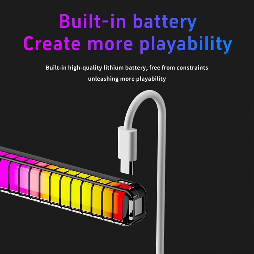 Lampe d’ambiance musicale pour voiture avec humidificateur RGB 1Pcs – مصباح موسيقي للسيارة مع معطر جو - Accessoires Auto/Moto - صورة 7