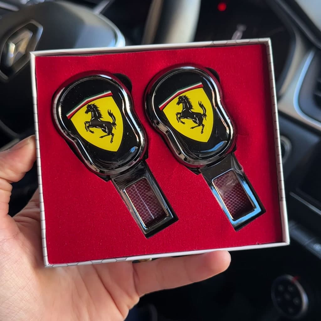 Attache Ceinture Anti-bip 2Pcs design voiture de luxe - Accessoires Auto/Moto - صورة حقيقية 5
