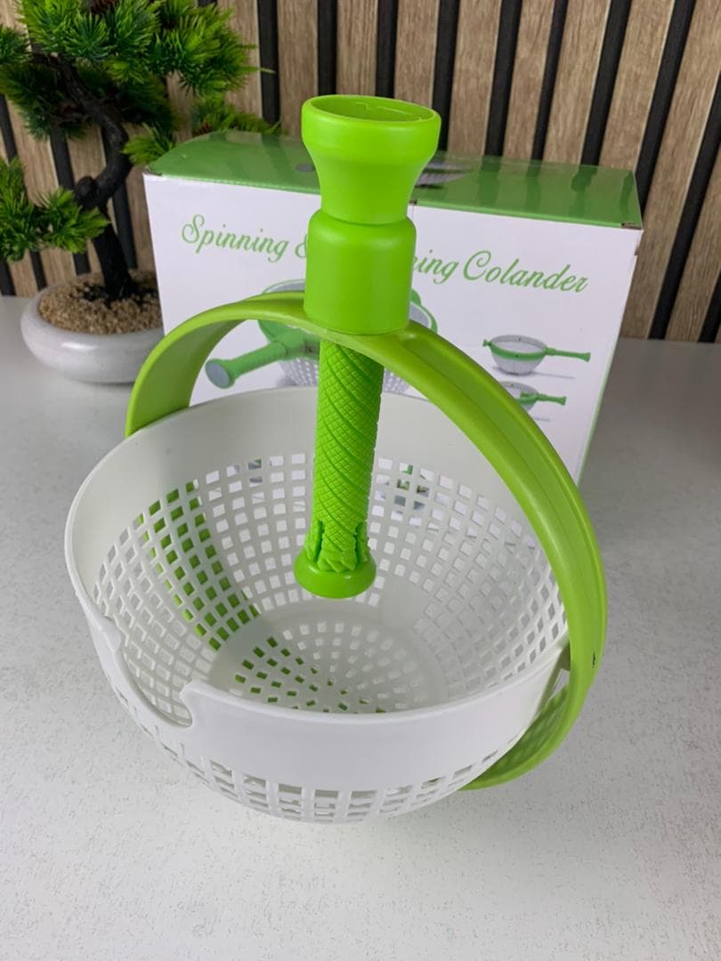 Panier D’égouttage Rotatif pour Fruits et Légumes Facile et Rapide – سلة غسل الخضار - Cuisine - صورة حقيقية 9