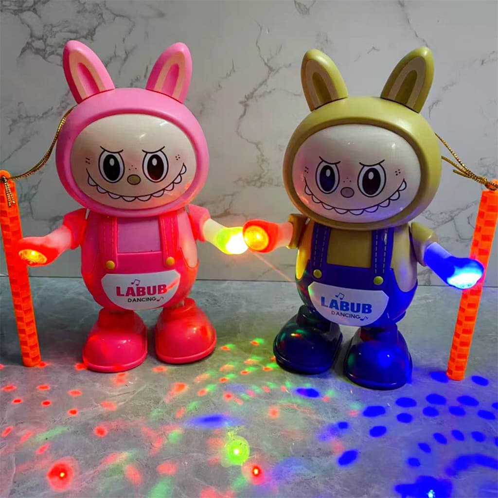 Labubu jouet dansant et chantant avec projecteur sonore et lumineux - Jouet & Gaming - صورة 4