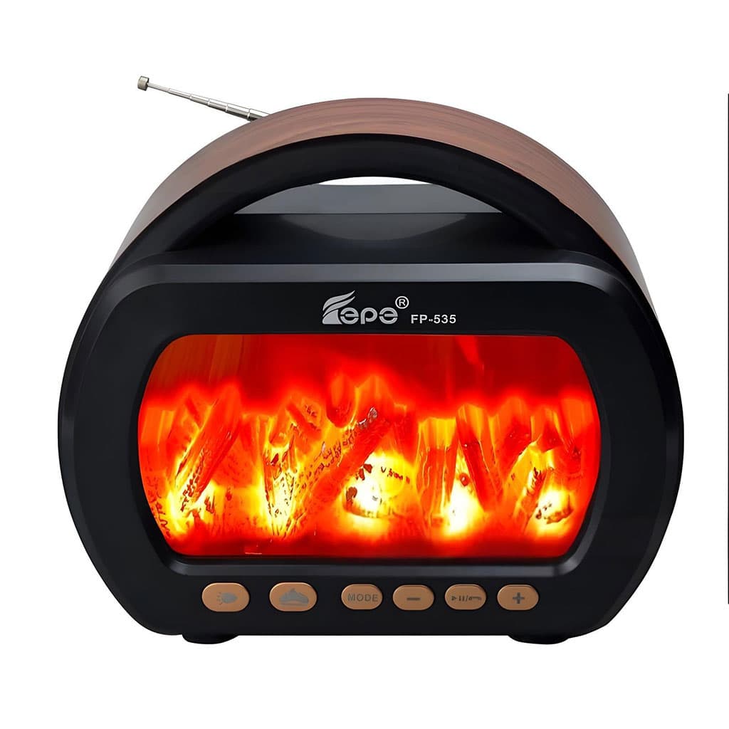 Haut Parleur Bluetooth sans fil Motif Flamme Style Rétro FP-535 – مكبر صوت بلوتوث - Décoration - صورة 4