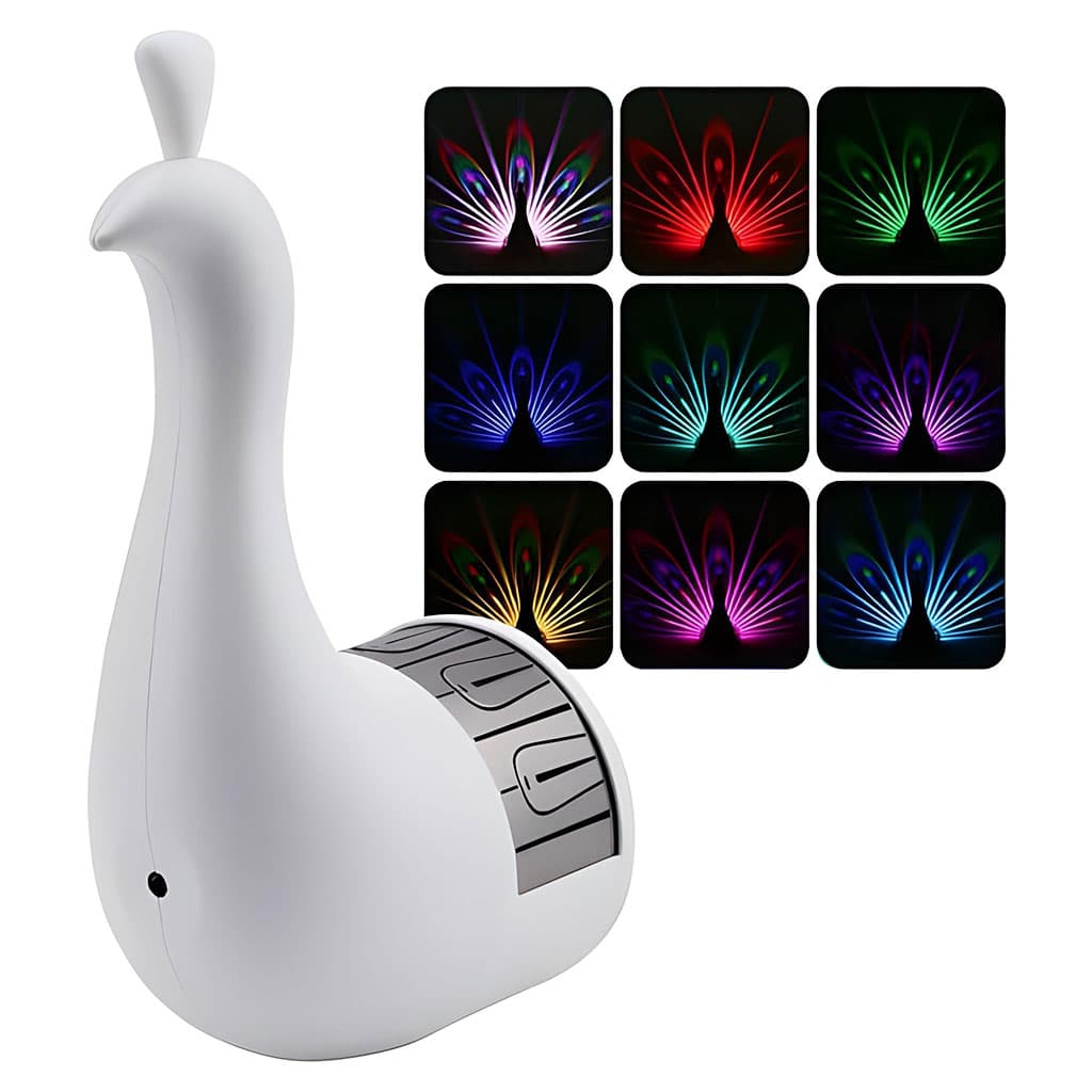 Applique murale en forme de paon 7 réglages de couleur avec télécommande – مصباح ديكور على شكل طائر الطاوس - Décoration - صورة 6