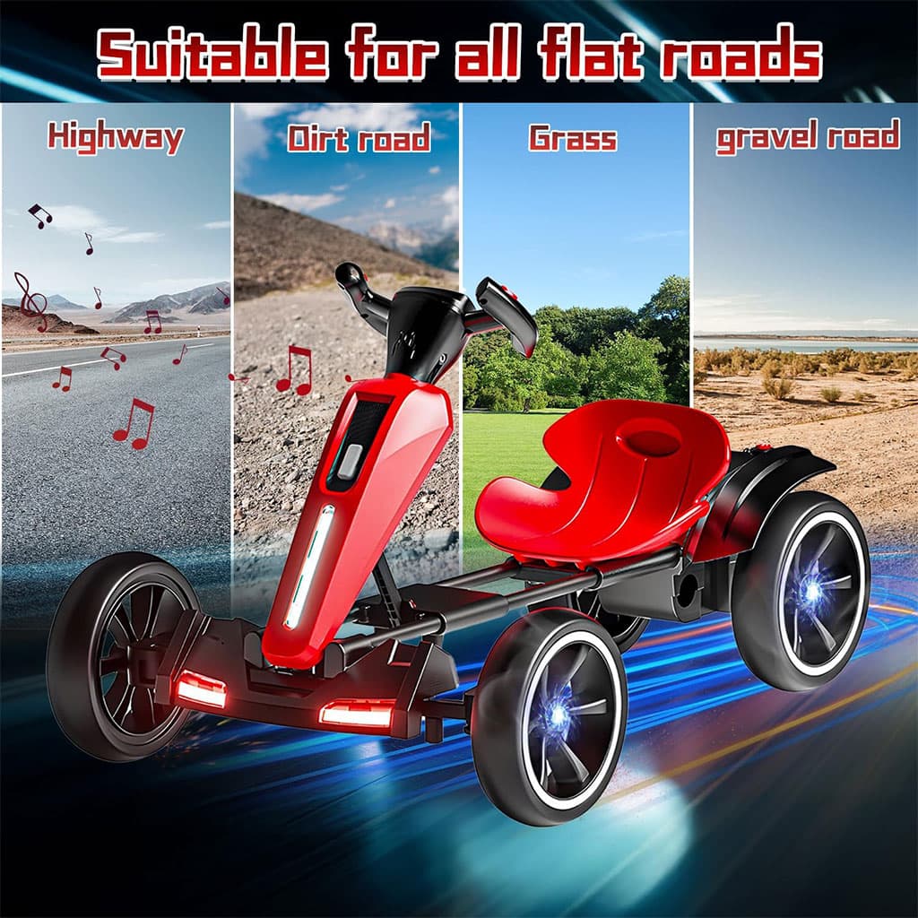 Voiture karting électrique pliable 12V pour enfants avec marche arrière – سيارة سباق كهربائية للأطفال - Jouet & Gaming - صورة 5