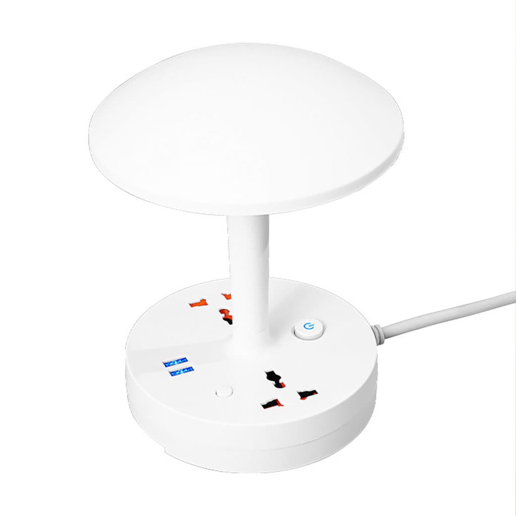 Multiprise et lampe de bureau 2500W avec USB Ports à intensité variable 3 couleurs - Électronique - صورة 3