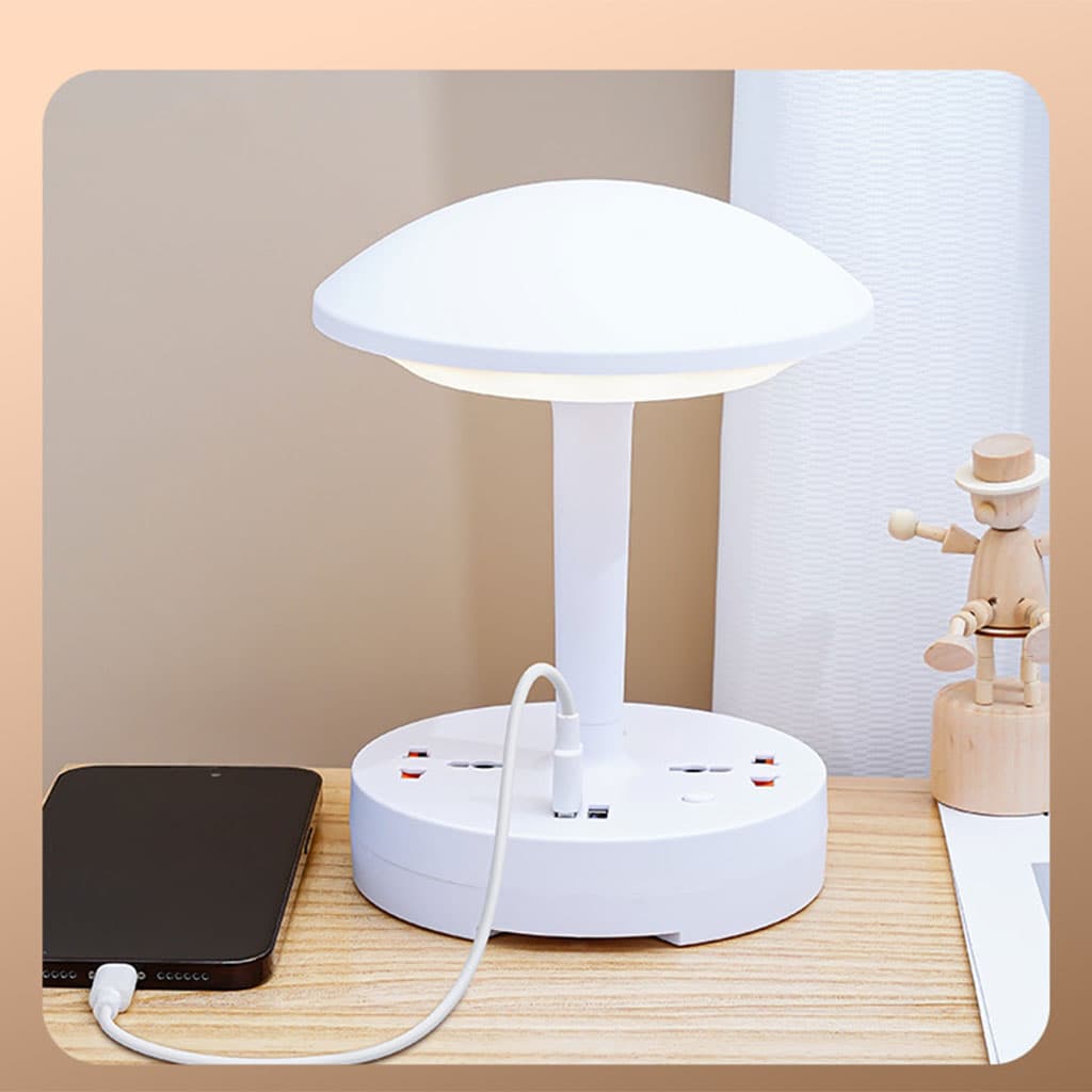 Multiprise et lampe de bureau 2500W avec USB Ports à intensité variable 3 couleurs - Électronique - صورة 4