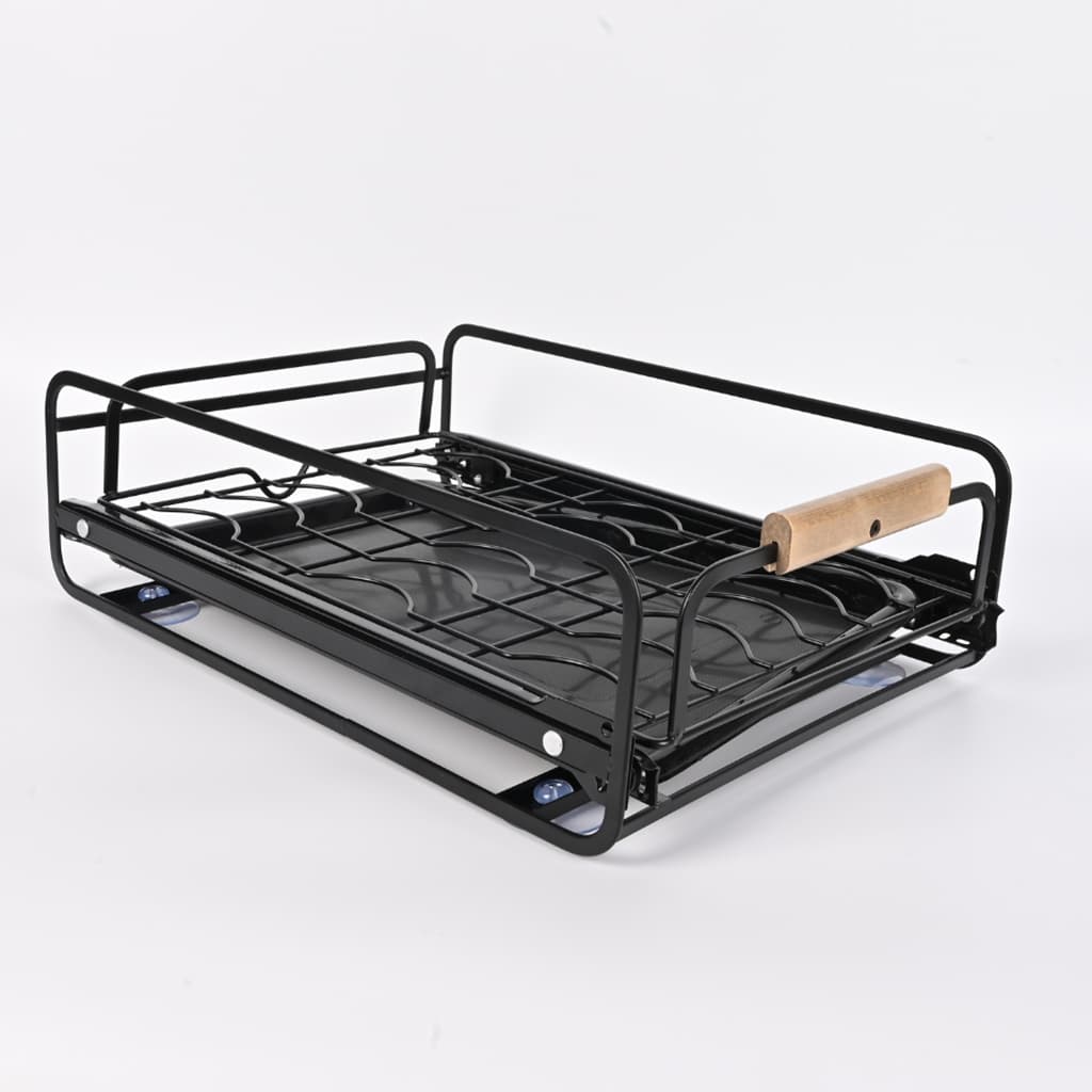 Égouttoir à vaisselle avec poignées en bois pour cuisine – منظم أواني داخل رف المطبخ - Cuisine - صورة 2