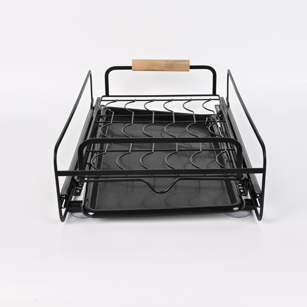 Égouttoir à vaisselle avec poignées en bois pour cuisine – منظم أواني داخل رف المطبخ - Cuisine - صورة 5