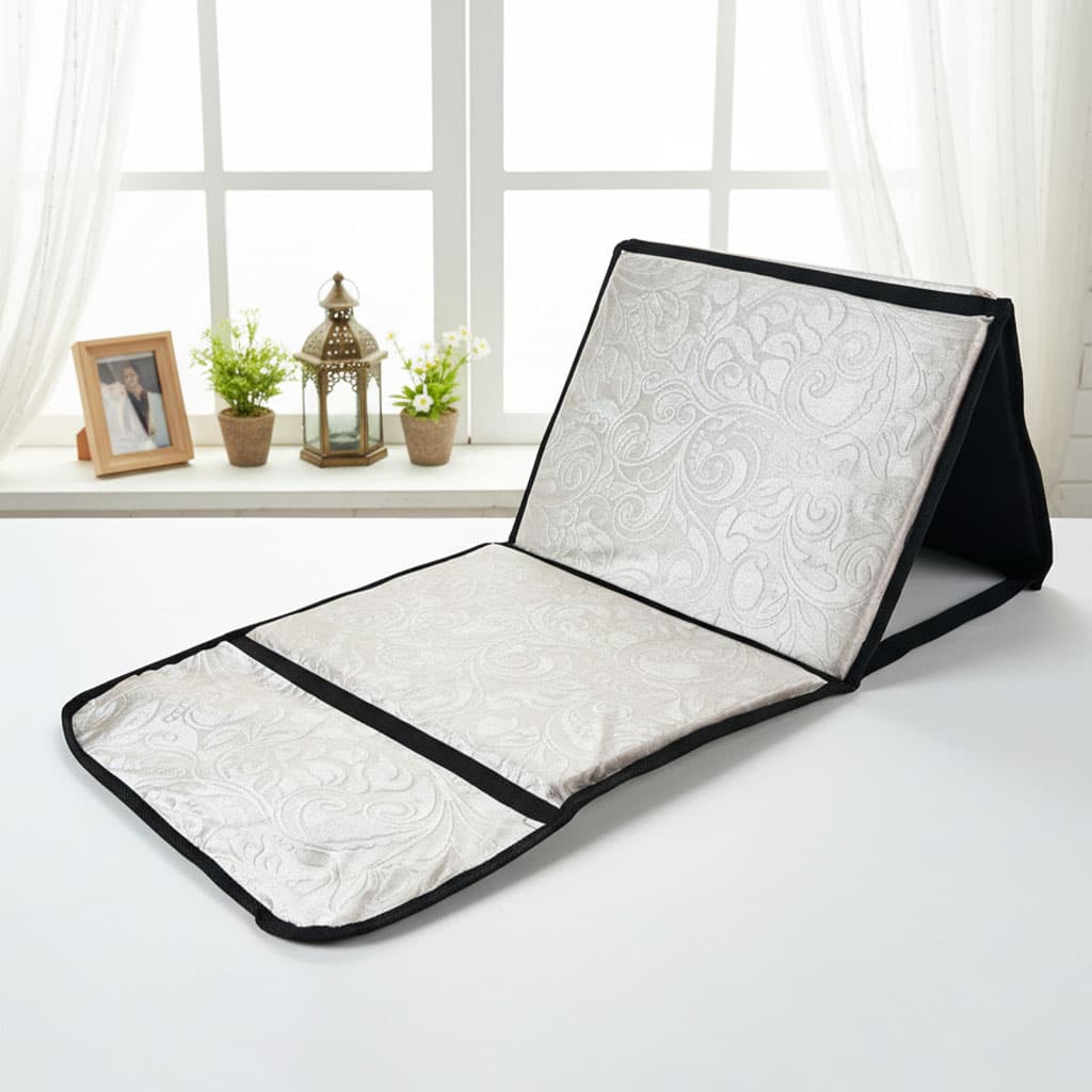 Tapis de Prière Sultan Pliable avec Dossier et Poche Arrière V2 – سجادة صلاة سلطان قابلة للطي مع مسند ظهر - Divers - صورة 2
