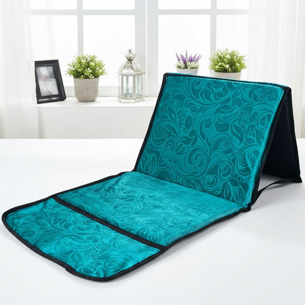 Tapis de Prière Sultan Pliable avec Dossier et Poche Arrière V2 – سجادة صلاة سلطان قابلة للطي مع مسند ظهر - Divers - صورة 5