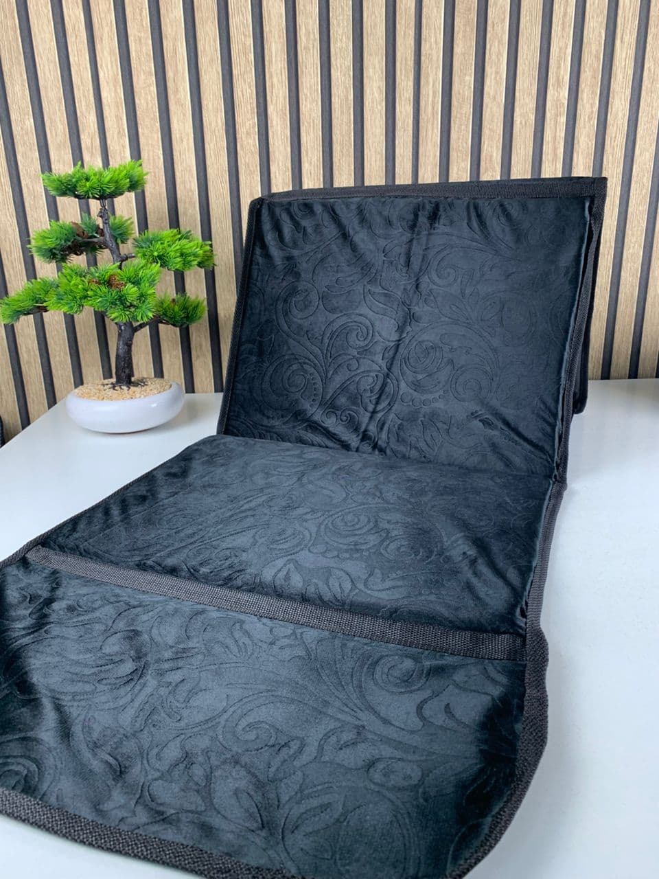 Tapis de Prière Sultan Pliable avec Dossier et Poche Arrière V2 – سجادة صلاة سلطان قابلة للطي مع مسند ظهر - Divers - صورة حقيقية 8