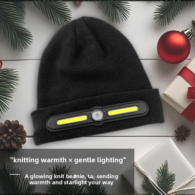 Bonnet d’hiver COB Headlight pour camping et randonnée – قبعة شتوية مزودة بمصباح أمامي - Divers - صورة 2