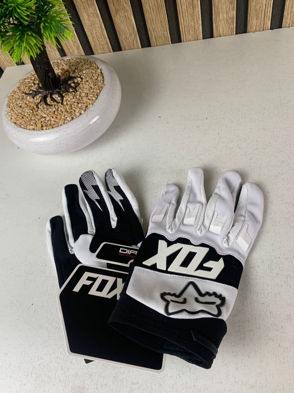 Gants Fox Racing pour motocross, tactiles – قفازات فوكس ريسينغ للدراجات النارية - Accessoires Auto/Moto - صورة حقيقية 2