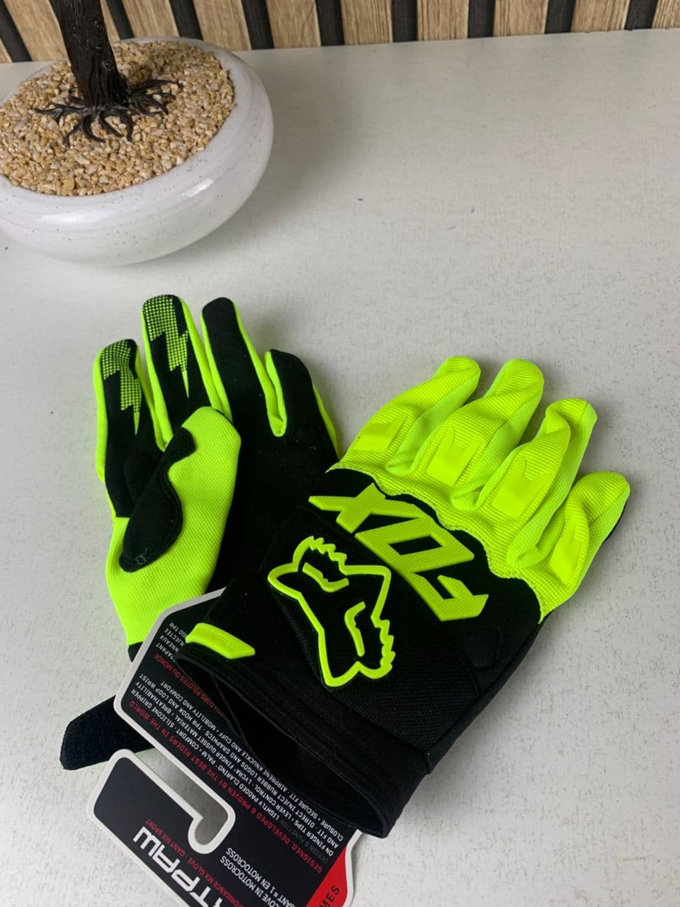 Gants Fox Racing pour motocross, tactiles – قفازات فوكس ريسينغ للدراجات النارية - Accessoires Auto/Moto - صورة حقيقية 9
