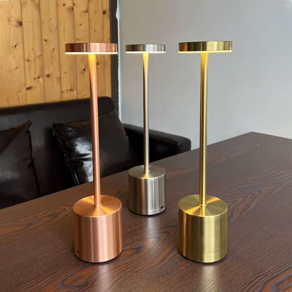 Lampe de table LED tactile rechargeable 3 couleurs design classique - مصباح ديكور بعدة درجات ضوئية - Décoration - صورة 6