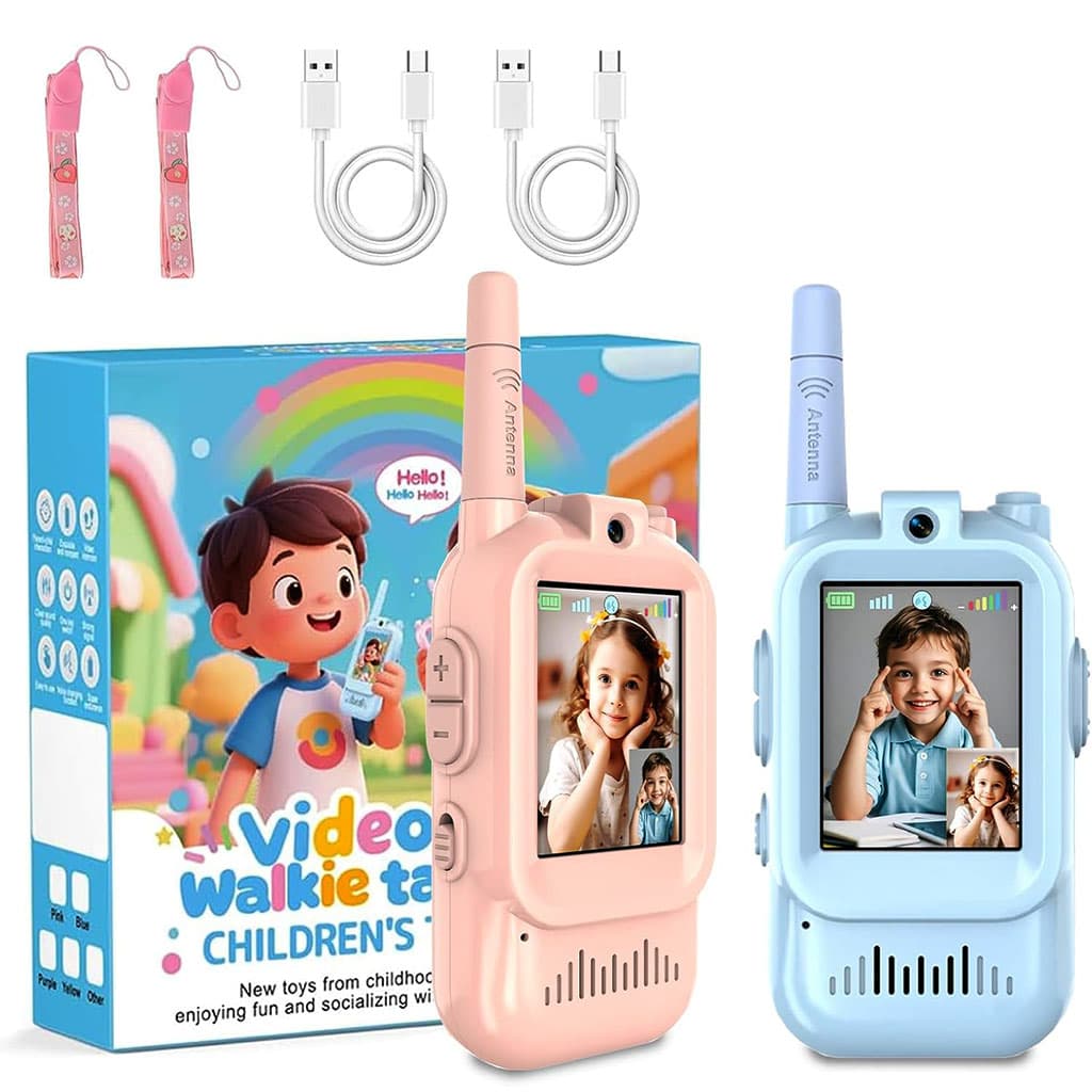 Pack Talkie-walkie 2pcs pour enfants avec vidéo et camera HD rechargeable - Électronique - صورة 1