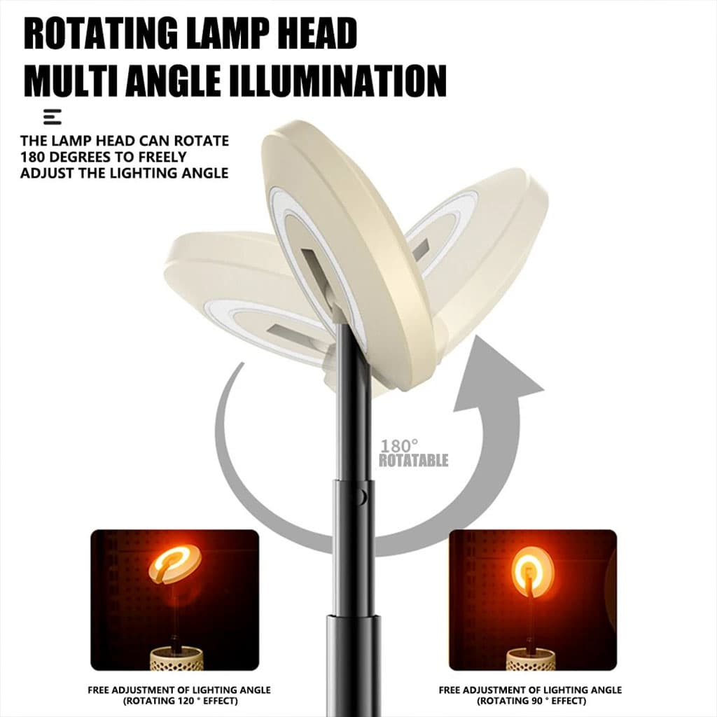 Lampe de camping design en nid d’abeille avec 3 couleurs variable rechargeable - Camping et Randonnée - صورة 3