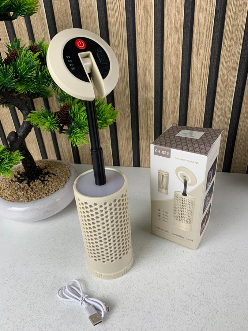 Lampe de camping design en nid d’abeille avec 3 couleurs variable rechargeable - Camping et Randonnée - صورة حقيقية 10
