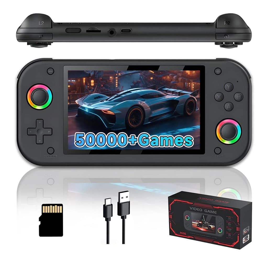 Console de jeu portable rétro M26 plus de 20 000 jeux 25 émulateurs 64GB – جهاز ألعاب محمول - Jouet & Gaming - صورة 1