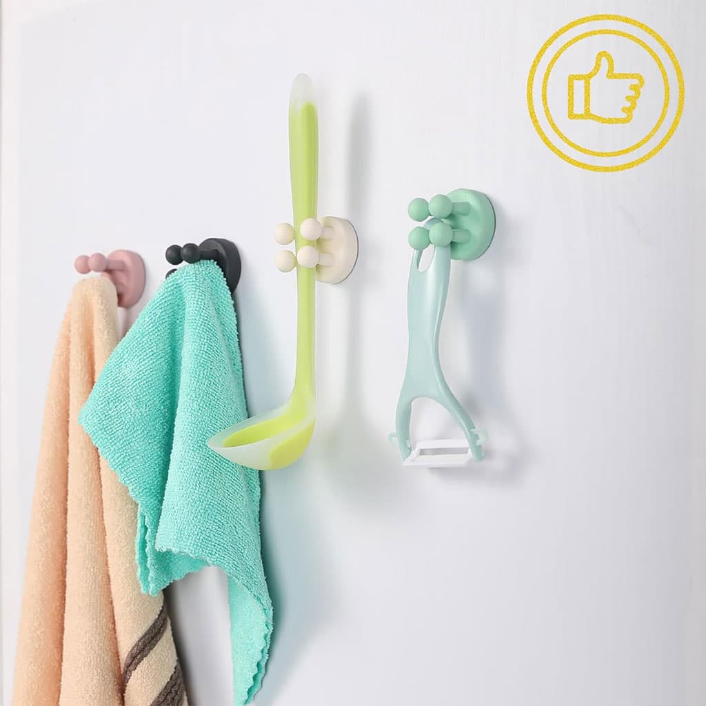 Ensemble de 10 attaches en silicone à fixer au mur multifonctionnels – طقم تثبيت أغراض على الحائط - Divers - صورة 4