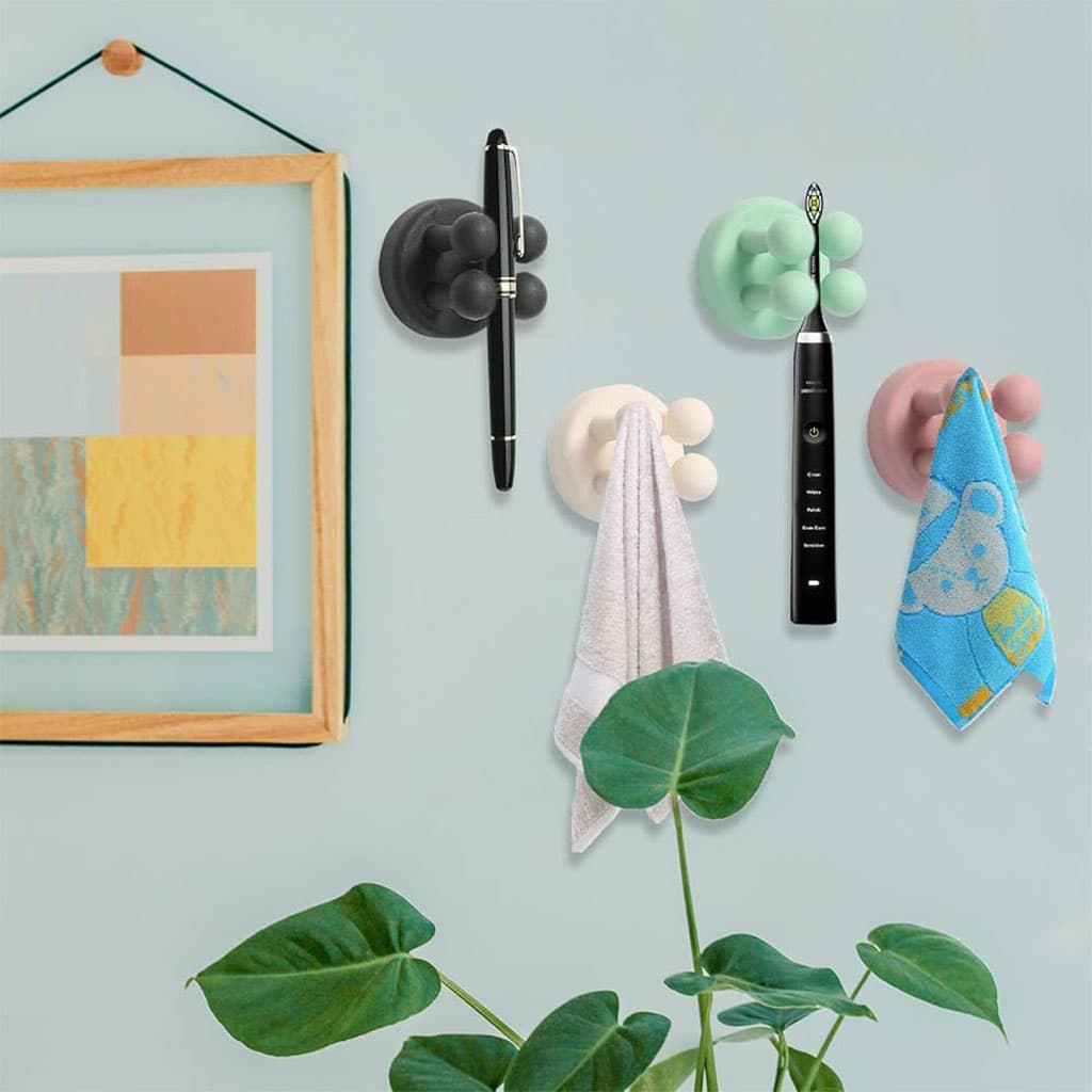 Ensemble de 10 attaches en silicone à fixer au mur multifonctionnels – طقم تثبيت أغراض على الحائط - Divers - صورة 5