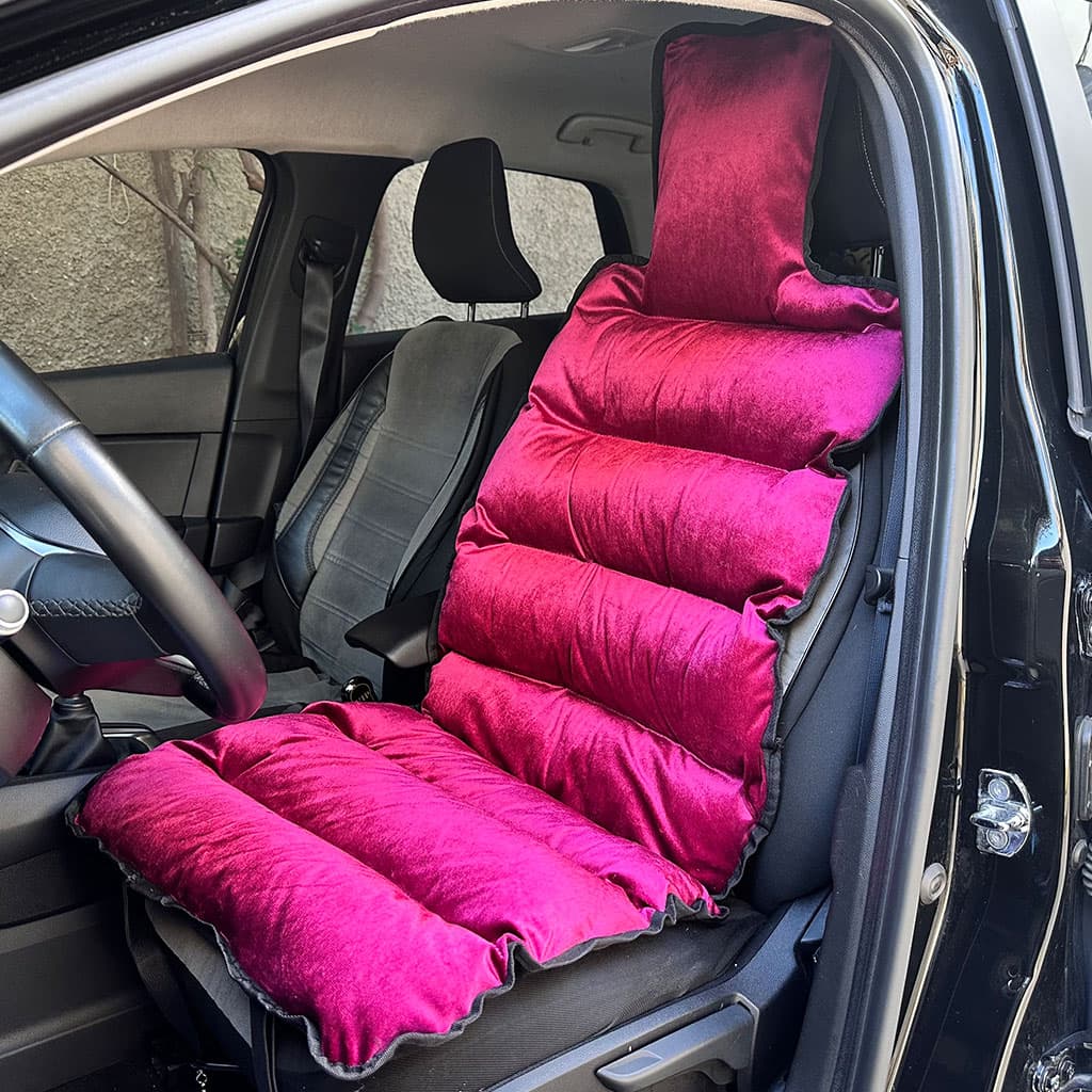 Housse de Protection Siège Auto en Velours Rembourrée Confortable et Moelleux – فرشة مقعد السيارة جد مريحة - Accessoires Auto/Moto - صورة 1