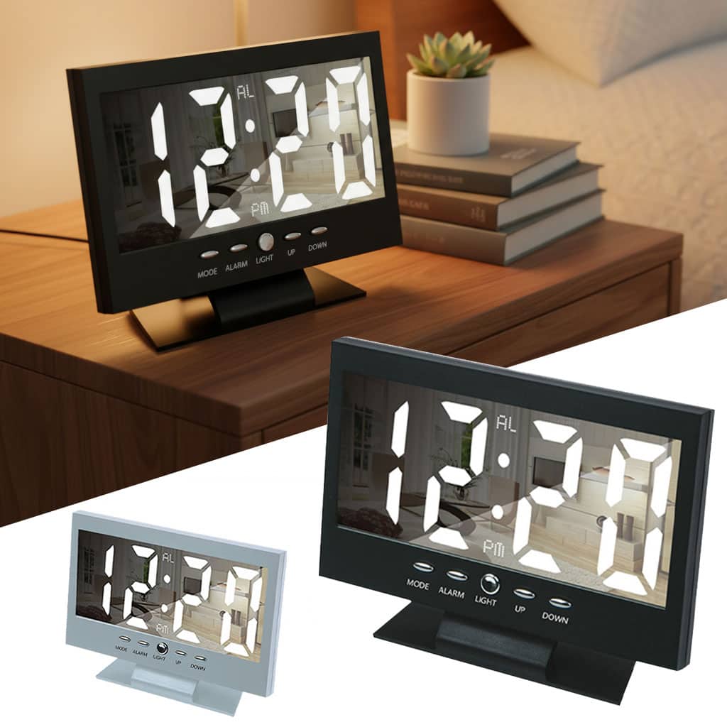 Réveil Numérique Miroir LED Moderne DS-8082L – ساعة منبه رقمي