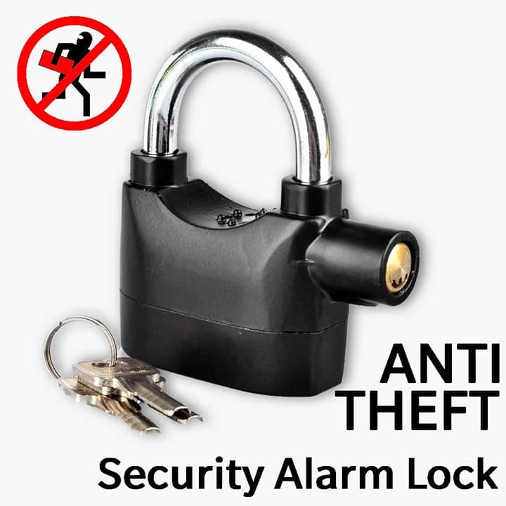Cadenas d'alarme étanche à sirène 110 décibels - Outillage et Bricolage - صورة 1