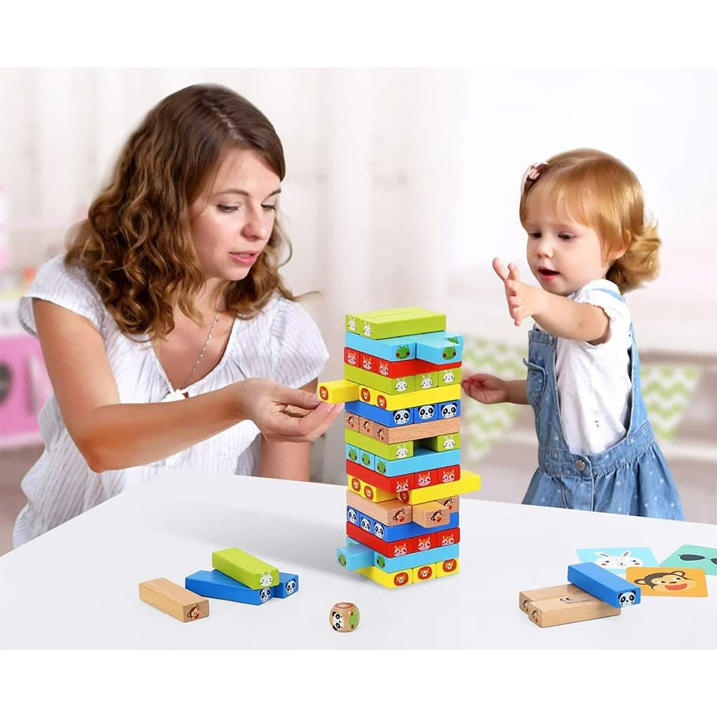 Jeu de blocs de construction colorés à faire tomber 30pcs - لعبة هدم الأبراج - Jouet & Gaming - صورة 3