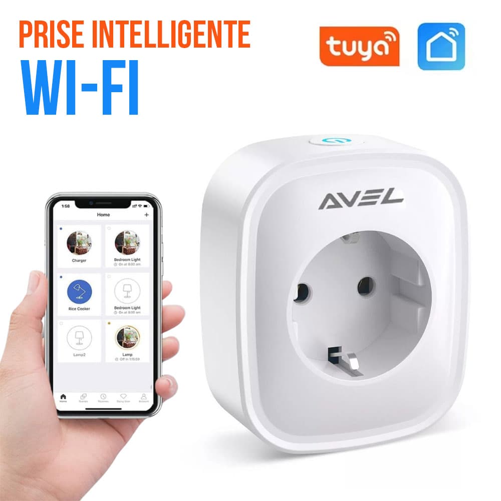 AVEL Prise intelligente WiFi avec commande vocale - مقبس طاقة ذكي (ويفي) - Électronique - صورة 1