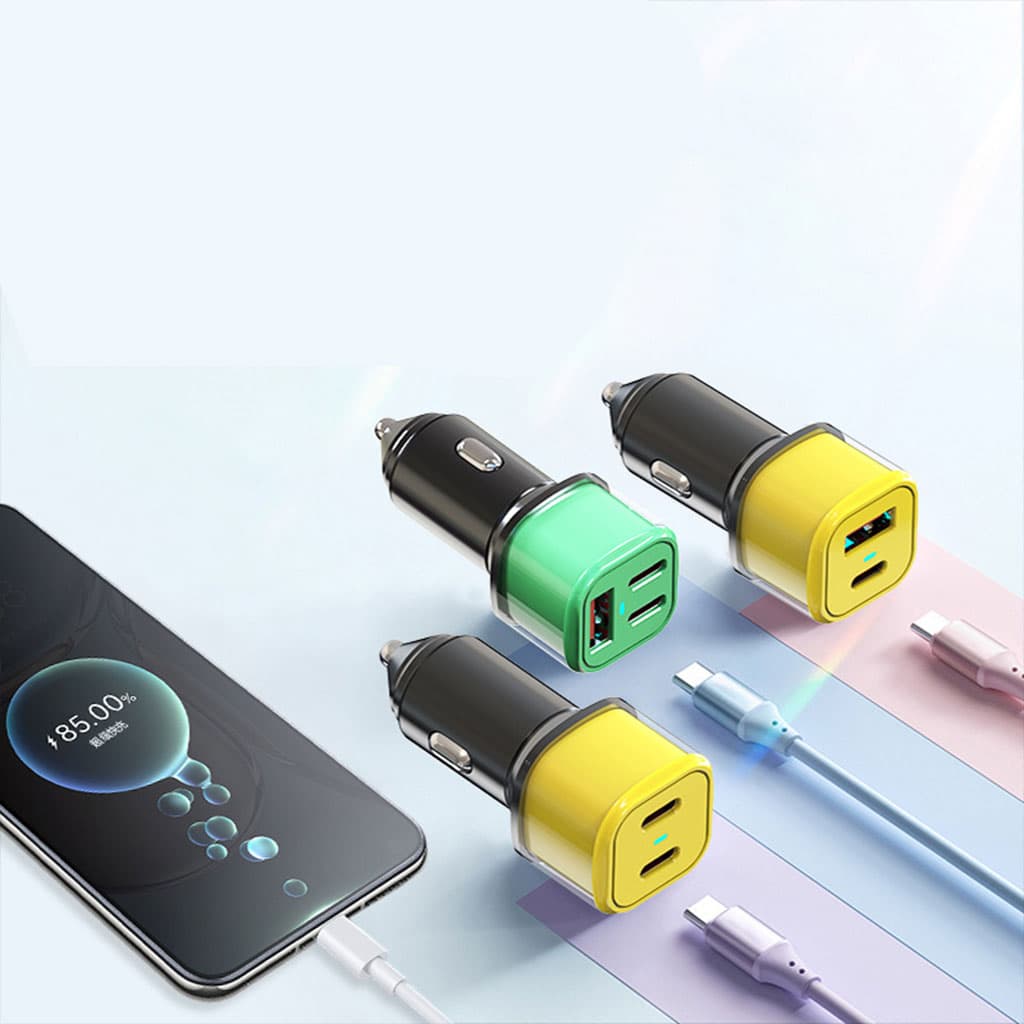 Chargeur Voiture 3en1 Fast Charge 45W - شاحن سيارة سريع - Électronique - صورة 2