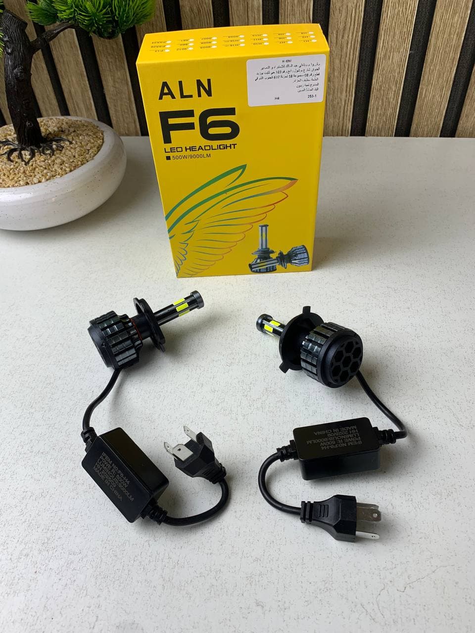Kit Lampe de phare F6 H4 LED 6 Directions 6500K - مصابيح إضاءة أمامية للسيارات - Accessoires Auto/Moto - صورة حقيقية 12